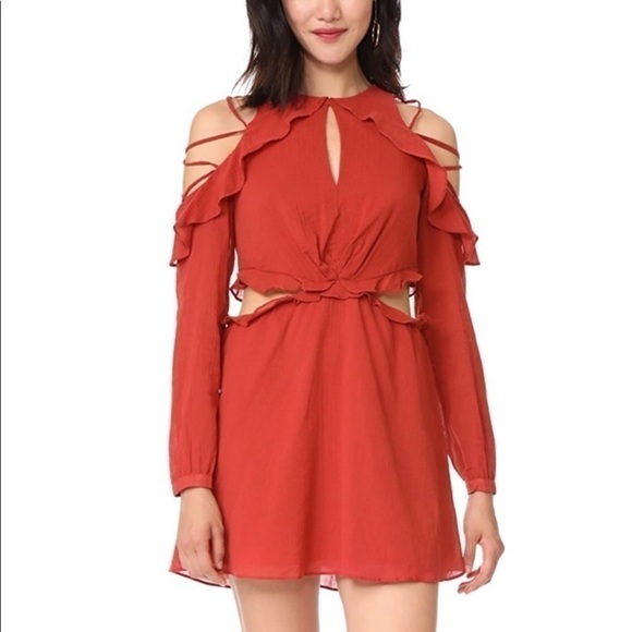 BNWT Red Carter Cutout Dress - Picture 6 of 10